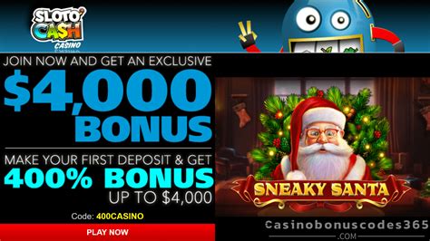 sloto cash 400 bonus|SlotoCash Casino First Deposit Bonus .